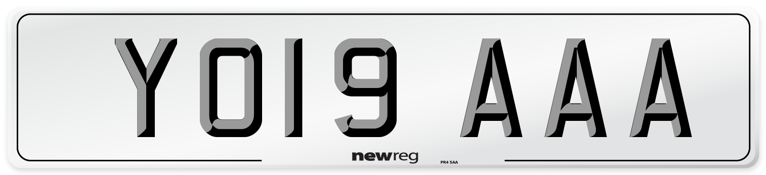 YO19 AAA Number Plate from New Reg